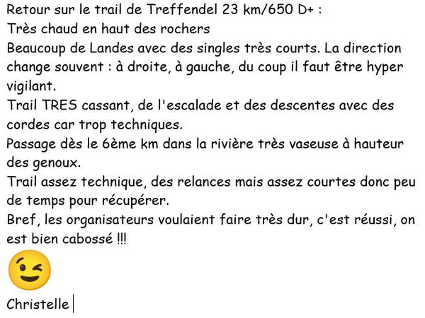 Trail 23km de Treffendel