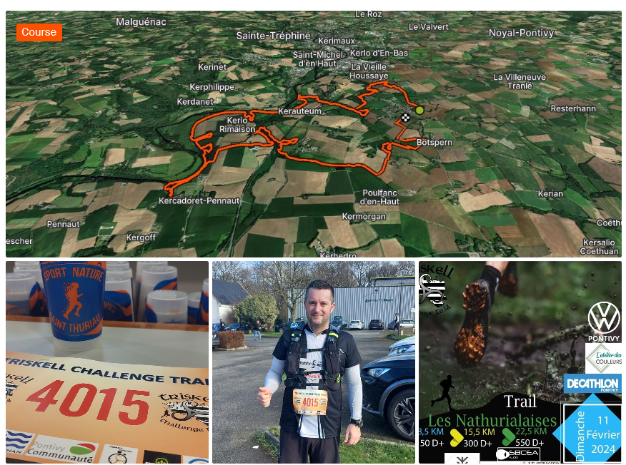 11 Février 2024 - Les 10km de St Armel, Un p'tit Trail et du D+